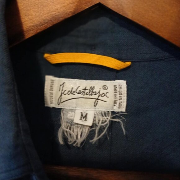 JC DE CASTELBAJAC - Embroidered blue shirt - Sz M - Picture 6 of 8